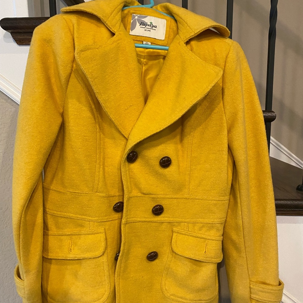 Mustard yellow coat